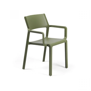 TRILL ARMCHAIR - Kültéri monobloc szék karfával (agave zöld)