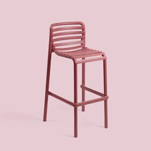 DOGA STOOL Monobloc kültéri bárszék (marsala)