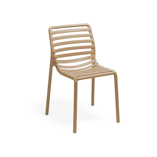 DOGA Bistrot - Kültéri monobloc szék karfa nélkül (cappuccino)