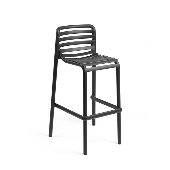 DOGA STOOL Monobloc kültéri bárszék (antracit szürke)
