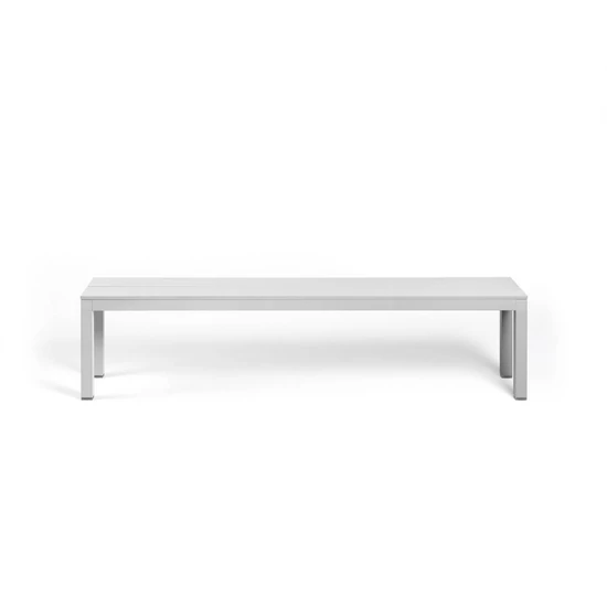 RIO BENCH ALU - Kültéri pad (fehér)