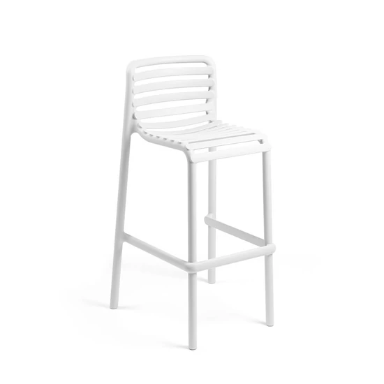 DOGA STOOL Monobloc kültéri bárszék (fehér)