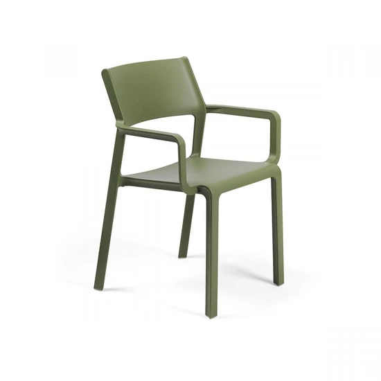 TRILL ARMCHAIR - Kültéri monobloc szék karfával (agave zöld)