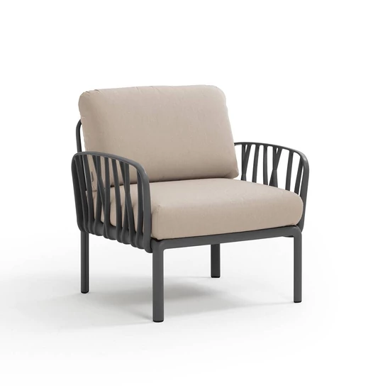 KOMODO POLTRONA - Moduláris fotel (antracit váz/canvas Sunbrella® *)