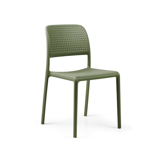 BORA BISTROT - Monobloc szék karfa nélkül (agave zöld)