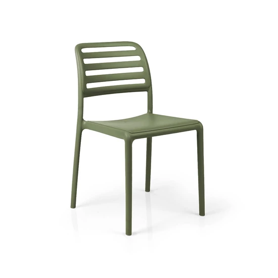 COSTA BISTROT - Monobloc szék karfa nélkül (agave zöld)