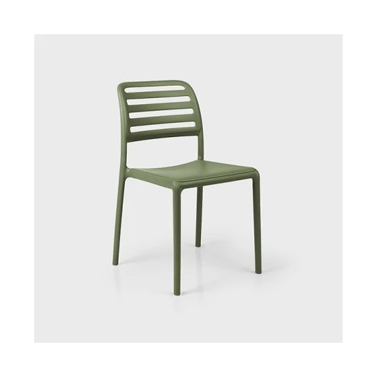 COSTA BISTROT - Monobloc szék karfa nélkül (agave zöld)