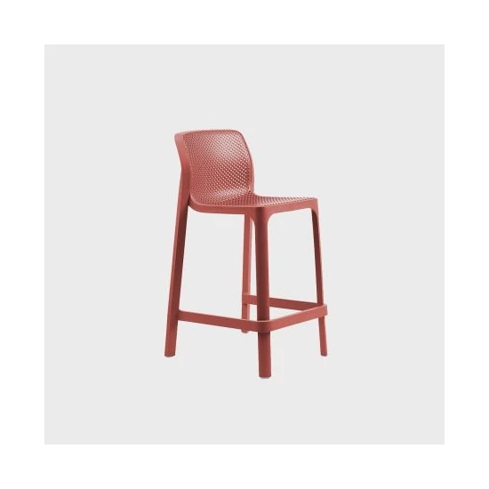NET STOOL MINI - Monobloc kültéri bárszék mini (corallo)