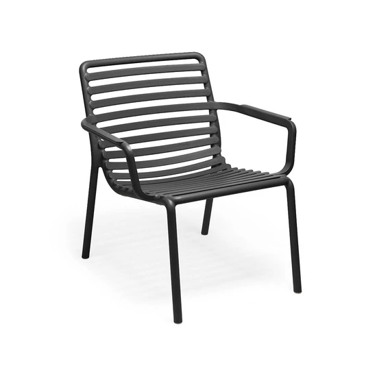 DOGA Relax - Kültéri monobloc fotel (antracit szürke)