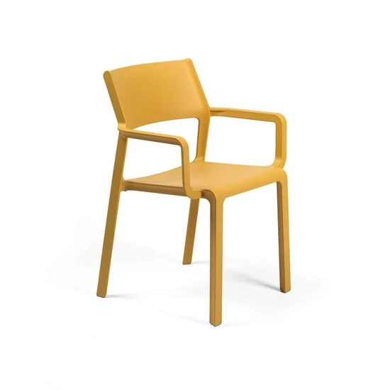 TRILL ARMCHAIR - Kültéri monobloc szék karfával (senape)