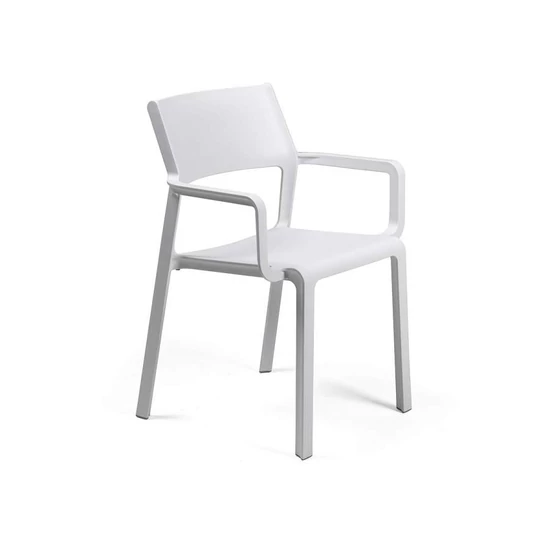 TRILL ARMCHAIR - Kültéri monobloc szék karfával (fehér)