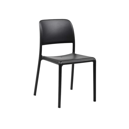 RIVA BISTROT - Monobloc szék karfa nélkül (antracit szürke)