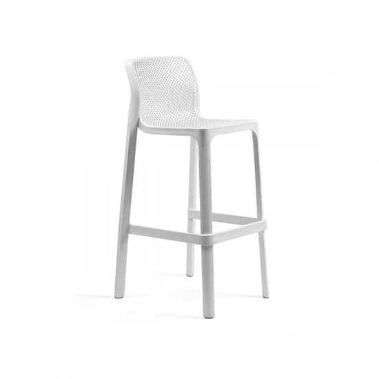 NET STOOL - Monobloc kültéri bárszék (fehér)
