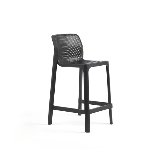 NET STOOL MINI - Monobloc kültéri bárszék mini (antracit szürke)