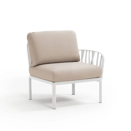 KOMODO ELEMENTO TERMINALE DX/SX - Végelem jobbos, balos (fehér váz/canvas Sunbrella® *)