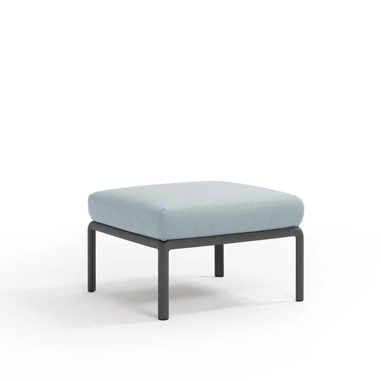 KOMODO POUF - Moduláris puff (antracit váz/ghiaccio Sunbrella® *)