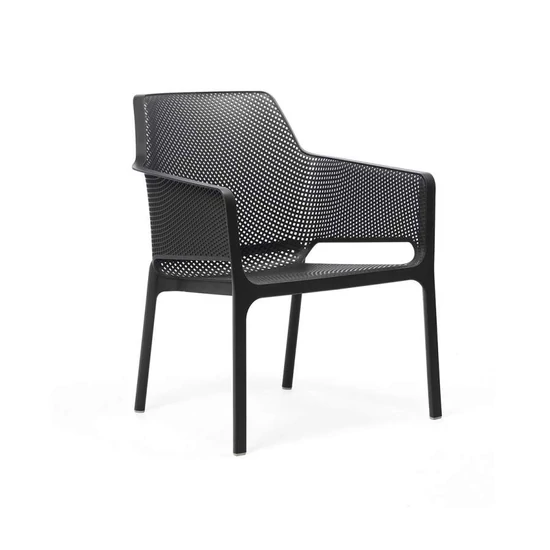 NET RELAX - Monobloc kültéri fotel (antracit szürke)