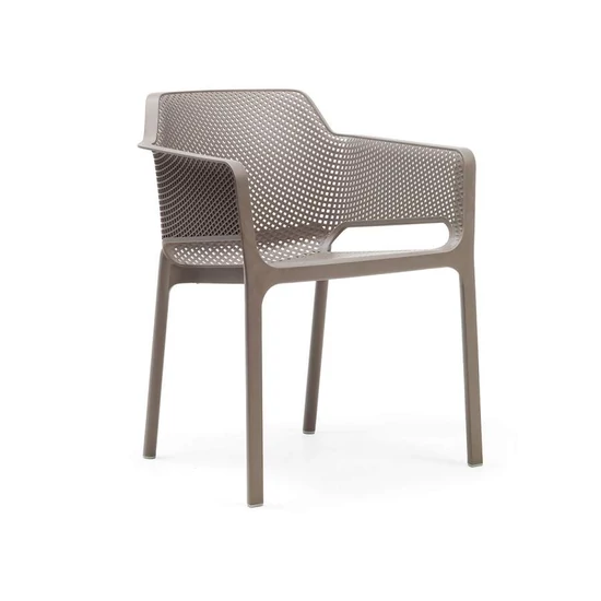 NET - Monobloc kültéri karosszék (tortora)