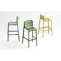 Kép 3/3 - DOGA STOOL Monobloc kültéri bárszék (marsala)
