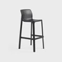 Kép 1/5 - NET STOOL - Monobloc kültéri bárszék (antracit szürke)