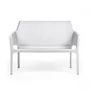 Kép 1/6 - NET BENCH - Monobloc kültéri pad (fehér)
