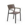 Kép 1/6 - TRILL ARMCHAIR - Kültéri monobloc szék karfával (tabacco)