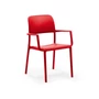 Kép 1/3 - RIVA -  Kültéri monobloc szék karfával (rosso)