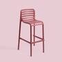 Kép 1/3 - DOGA STOOL Monobloc kültéri bárszék (marsala)