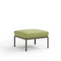 Kép 1/6 - KOMODO POUF - Moduláris puff (tortora váz/avocado Sunbrella® *)